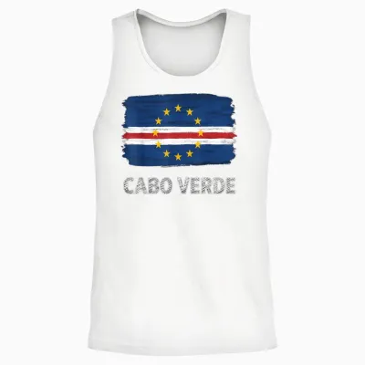 Kap Verde Roots Cabo Verde Kap Verde Flagge Unisex Tank Top - White