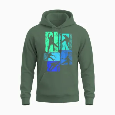 Handball Goalkeeper Handball Boys Children Men T-Shirt, Black Unisex Hoodie - Military Green