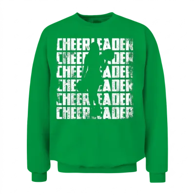 Funny Cheerleader Unisex Sweatshirt - Irish Green