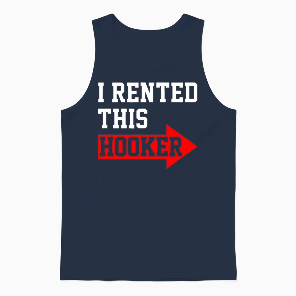 I Rented This Arrow Funny Unisex Tank Top in Navy