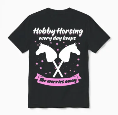Hobby Horsing with Hobby Horse Unisex T-Shirt - Black
