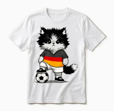 Deutschlandflagge Herren Damen Kinder Deutschland Unisex T-Shirt - White