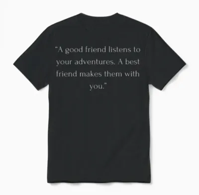 Travel Quotes with Friends - Unforgettable Travel Unisex T-Shirt - Black