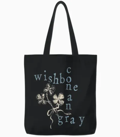 Mots Croisés Officiels Conan Gray Wishbone Tote Bags - Black
