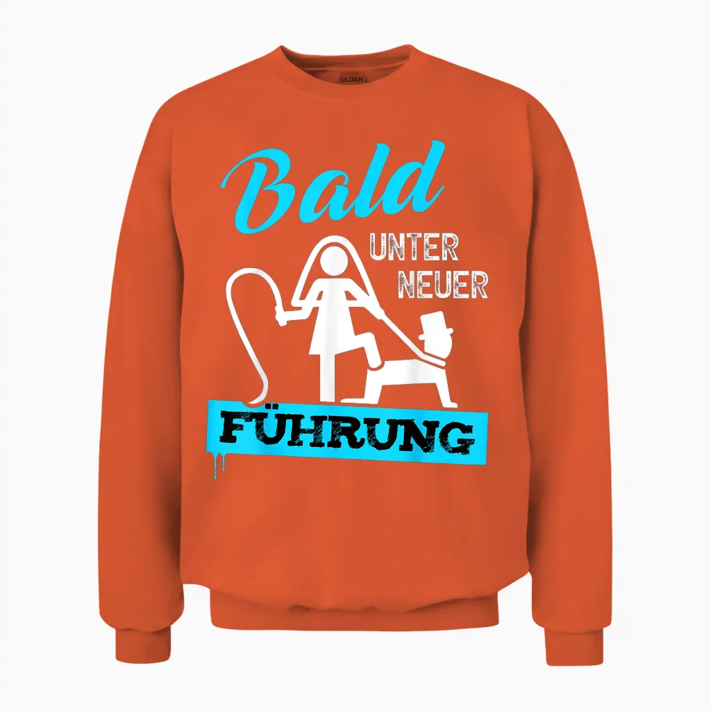 Junggesellenabschied Bräutigam T-Shirt Jga Männer Polterer Unisex Sweatshirt in Orange