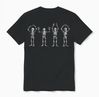 Funny O-H-I-O State Skeleton Ohio Vintage Halloween Women Unisex T-Shirt - Black