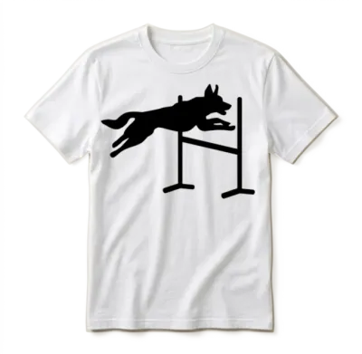 Dog Agility Unisex T-Shirt - White