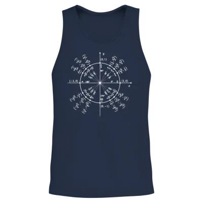 Einheitskreis (math Art) Unisex Tank Top - Navy