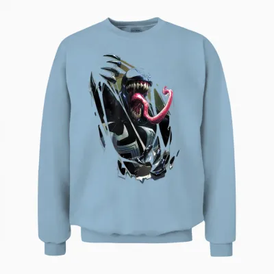 Marvel Universe Venom Inside Me Unisex Sweatshirt - Light Blue