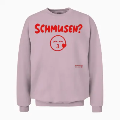 Schmusen? Kussi Kiss X Bayern Wiesn Costume Oktoberfest Back Unisex Sweatshirt - Light Pink