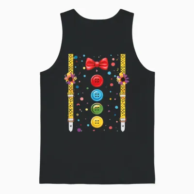 Clown Costume for Carnival - Funny Costume for Clown T-Shirt, Black, S Unisex Tank Top - Black