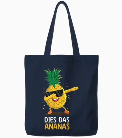 Sarkasmus Spruch Dies Das Ananas Tote Bags - Navy