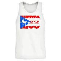 Puerto Rico Unisex Tank Top - White – 2
