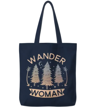 Wander Woman Camping Hiking Tote Bags - Navy