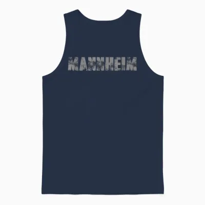 Cooles Retro Mannheim Unisex Tank Top - Navy