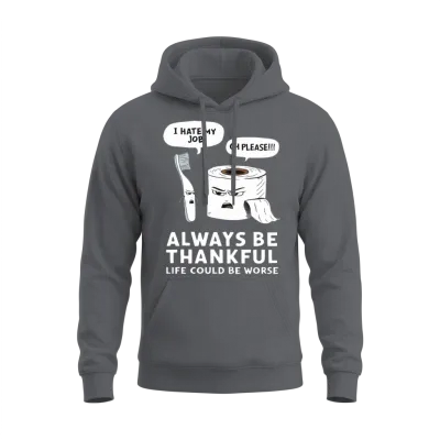 Toilets Humor Toilet Joke for a Toilet Joke Unisex Hoodie - Charcoal