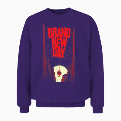 Marvel Spider-Man Studios: Bnd Movie 2026 City Web Title Unisex Sweatshirt - Purple