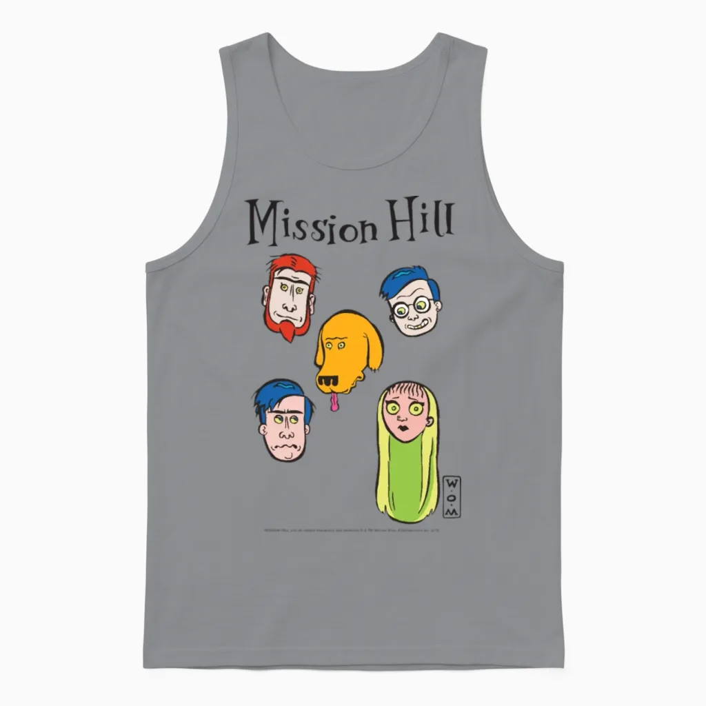 Mission Hill Faces Women's T-Shirts Unisex Tank Top in Sport Grey