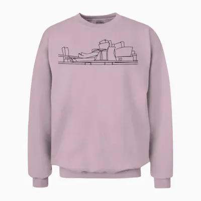 Guggenheim Museum Bilbao Unisex Sweatshirt - Light Pink