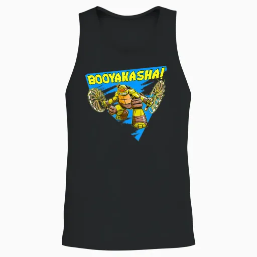 Michelangelo - Booyakasha! Unisex Tank Top - Black