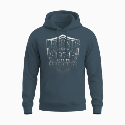 Legend 1974 Birthday Year of Birth 1974 Men Unisex Hoodie - Dark Heather