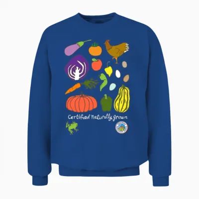 Chicken and Veggies Unisex Sweatshirt - Royal
