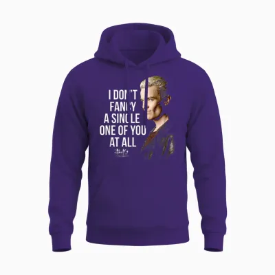 Buffy the Vampire Slayer Spike I Don't Fancy You Tv Show T-Shirt, Black, S Unisex Hoodie - Purple