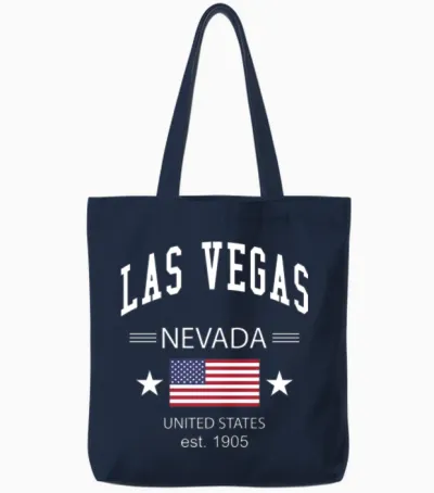 Las Vegas Tote Bags - Navy