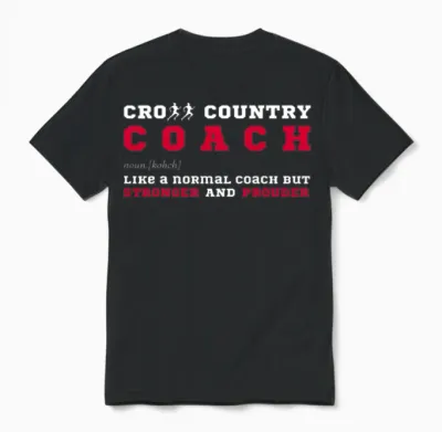 Cross Country Coach Sports Coaching Fun Definition Unisex T-Shirt - Black