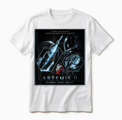 Nasa Artemis Ii Moon Mission Sls Orion Unisex T-Shirt - White