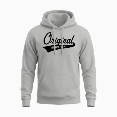 Original Since 1971 (year of Birth, Birthday / B) Unisex Hoodie - Ash