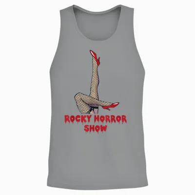 Rocky Horror Show Logo with Legs Up Unisex Tank Top - Sport Grey
