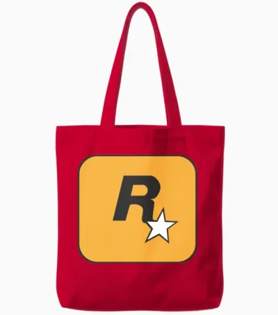 Rockstar Tote Bags - Red
