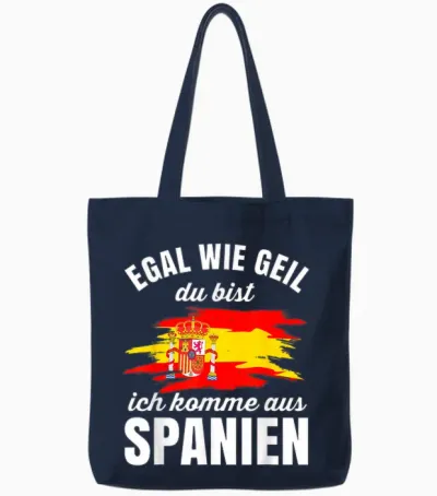 Spanien Tshirt Damen Madrid Spain Espanol Herren Barcelona Tote Bags - Navy