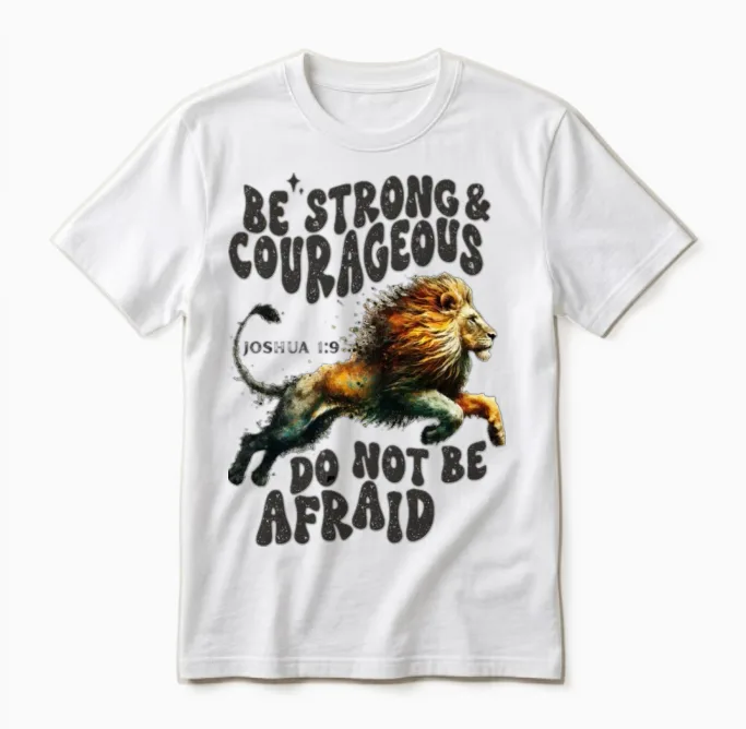 Most Searched #1 Bestselling Lion Unisex T-Shirt in White
