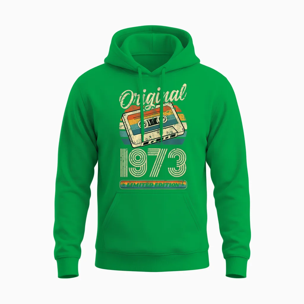 Original 1973 Vintage Anniversaire 53 Ans Pour Hommes Femmes Unisex Hoodie in Irish Green