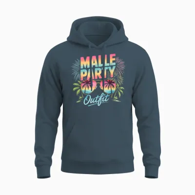 Malle Party Outfit Unisex Hoodie - Dark Heather