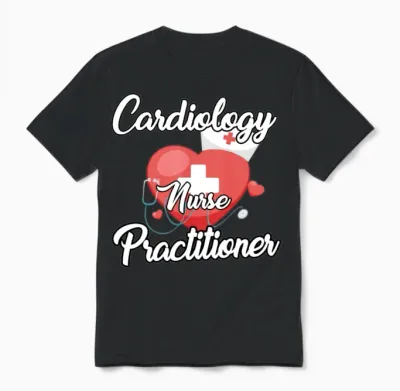 Cardiology Nurse Practitioner Apparel Unisex T-Shirt - Black