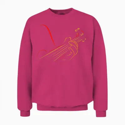 Playing Guitar Guitarist Music Life Funny Gift Unisex Sweatshirt - Heliconia