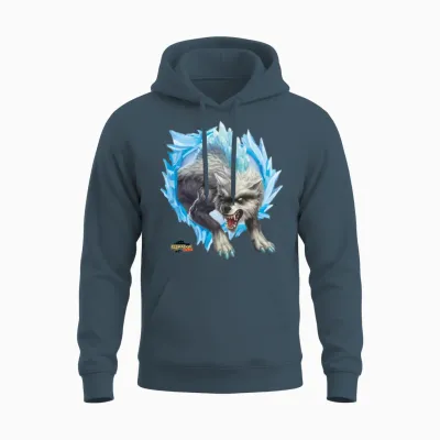 Schleich® Eldrador® Creatures Snow Wolf Unisex Hoodie - Dark Heather