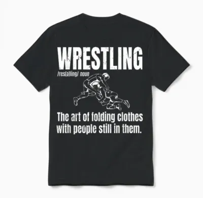Definition of Wrestling Funny Wrestler Definition Unisex T-Shirt - Black