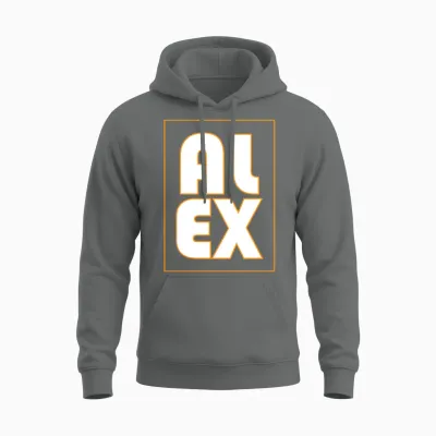 Alex Retro Unisex Hoodie - Graphite Heather