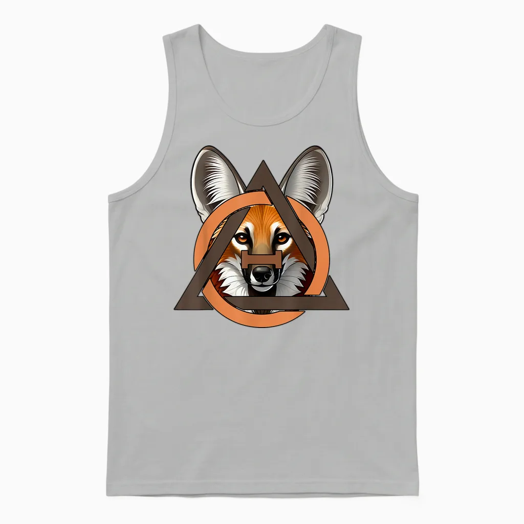 Therian Du Loup à Crinière Unisex Tank Top in Ash