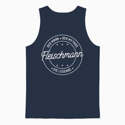Fleischmann Der Mann Der Mythos Die Legende Unisex Tank Top - Navy
