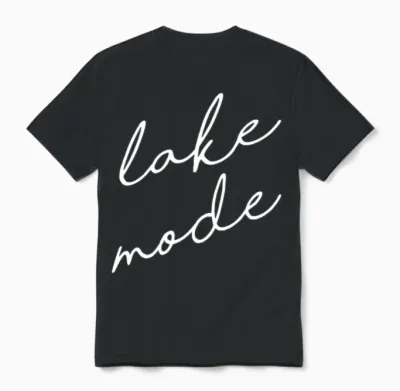 Lake Mode Finger Lakes New York Unisex T-Shirt - Black