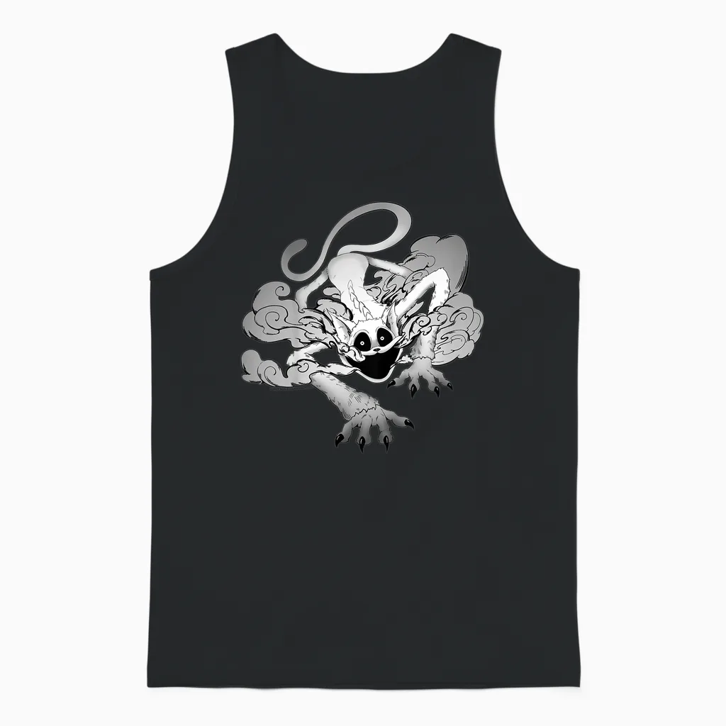 Children's Poppy Playtime Catnap Exhaling Smoke Unisex Tank Top in Black