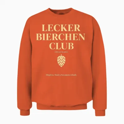 Lecker Bierchen Club Unisex Sweatshirt - Orange