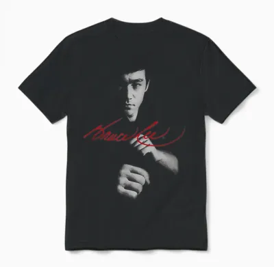 Bruce Lee in the Shadows Signature Unisex T-Shirt - Black