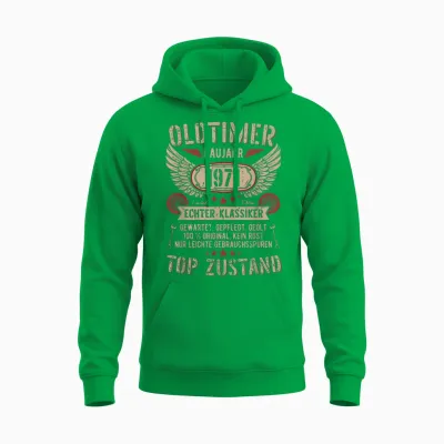 Oldtimer Beborn 1971 Vintage Geburtstag Retro Unisex Hoodie - Irish Green