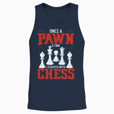 Chess Tournament Coach Chess Piece Queen Chess Day Unisex Tank Top - Navy